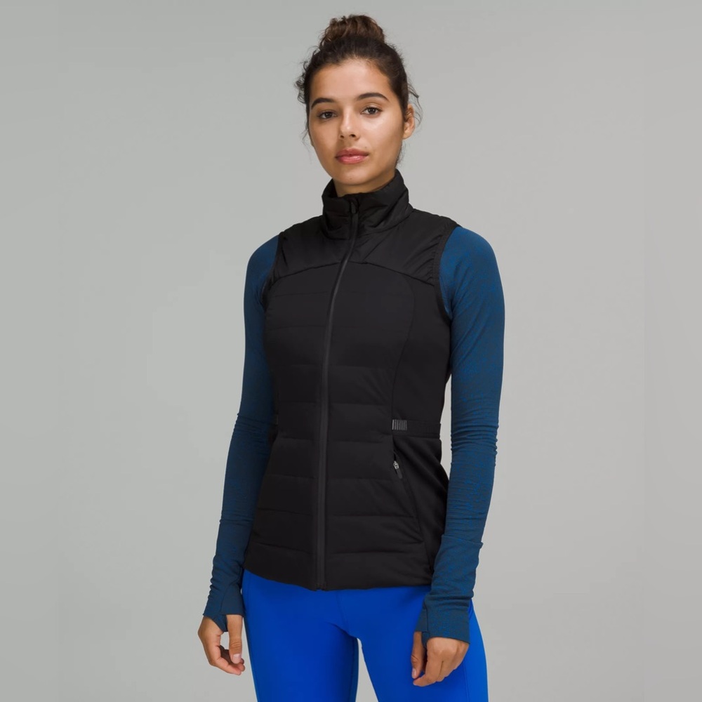 lululemon | down for it all running vest in black